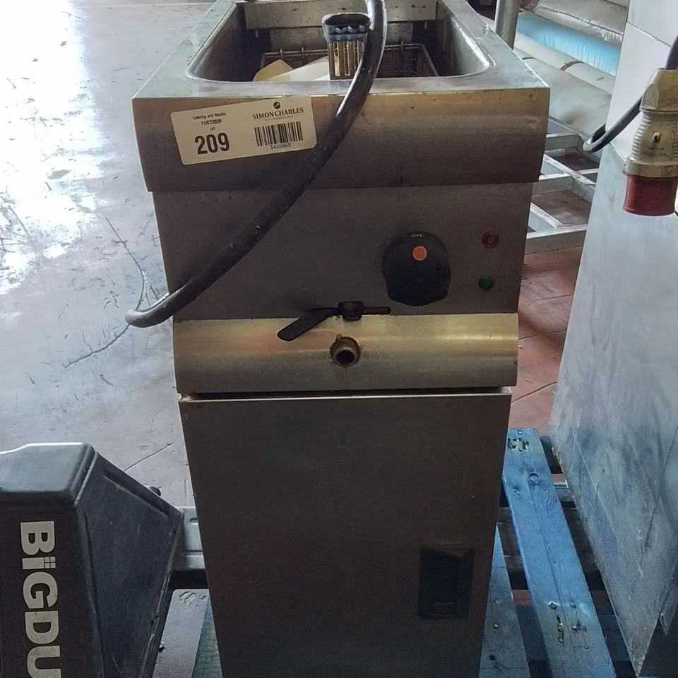 STAINLESS STEEL COMMERCIAL ELECTRIC SINGLE FRYER