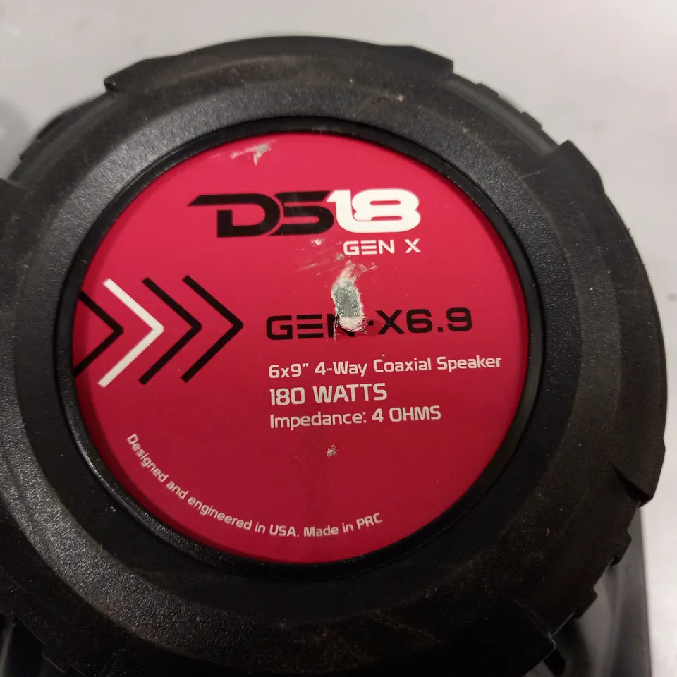 PAIR OF DS18 GEN X 6X9" 4-WAY COAXIAL 180W SPEAKERS