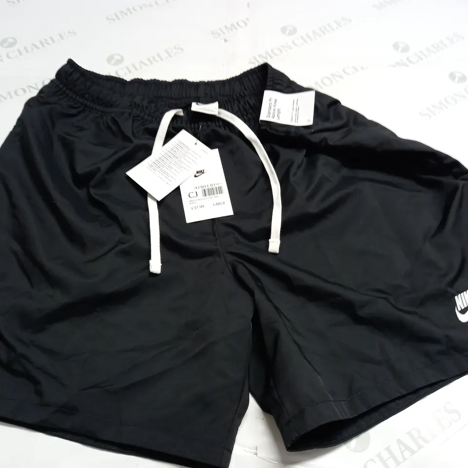 NIKE CLUB MENS BLACK SHORTS - LRG