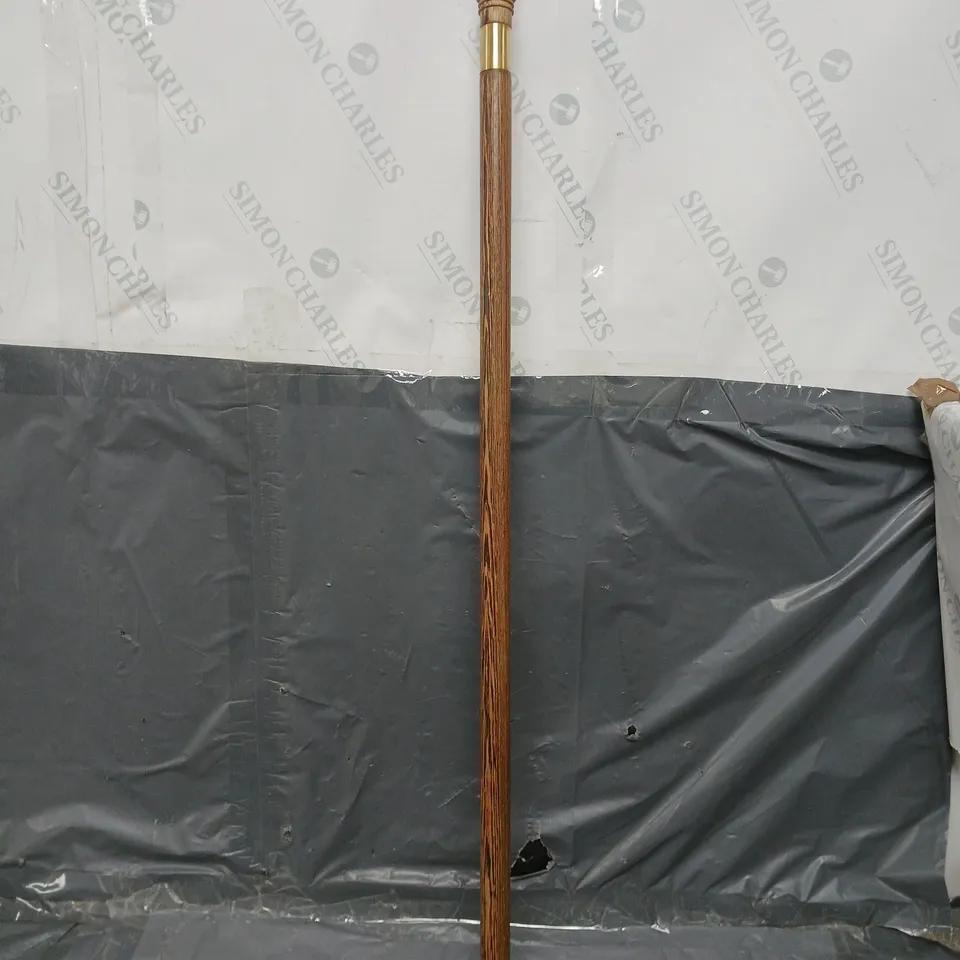 WOODEN RUBBER BOTTOM WALKING STICK