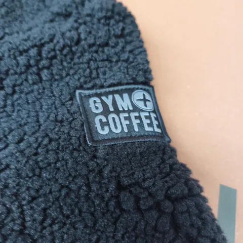 GYM+COFFEE INDUSTRY FLEECE JACKET – BLACK, SIZE S