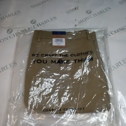BAGGED CHARLES TYRWHITT SLIM FIT CHINOS SIZE W34 L32