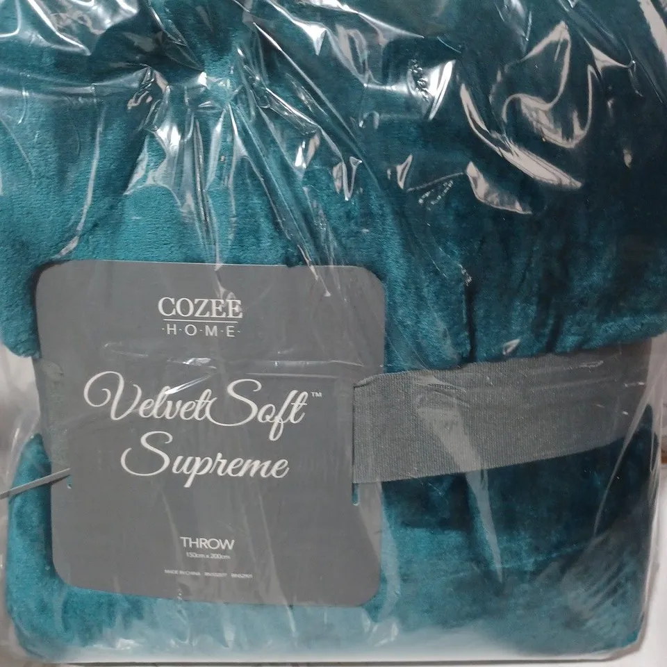 COZEE HOME VELVETSOFT SUPREME THROW JUNIPER
