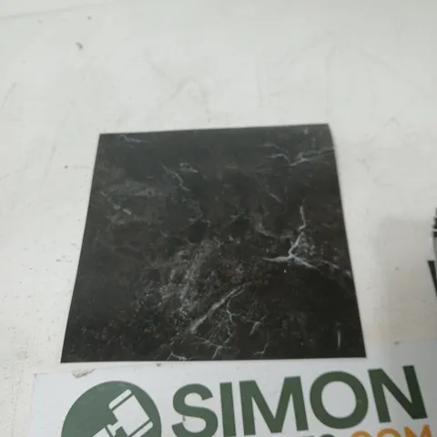 BLACK MARBLE TILE SAMPLE, BOX OF APPROX 50