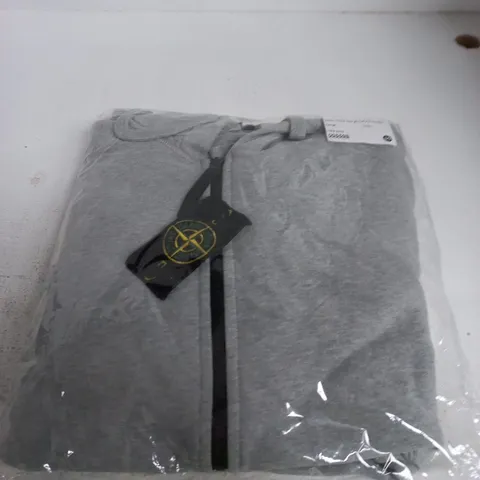 STONE ISLAND A/W 20 FULL ZIP HOODIE – GREY, LARGE