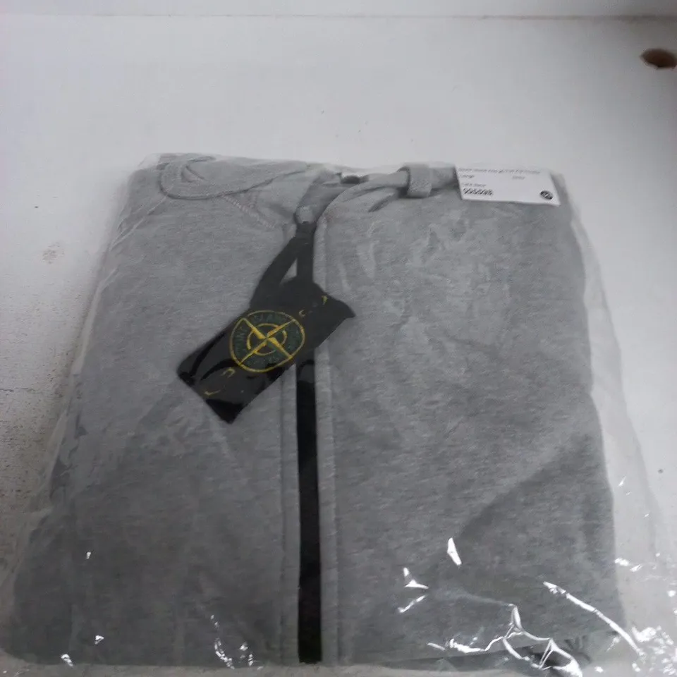 STONE ISLAND A/W 20 FULL ZIP HOODIE – GREY, LARGE