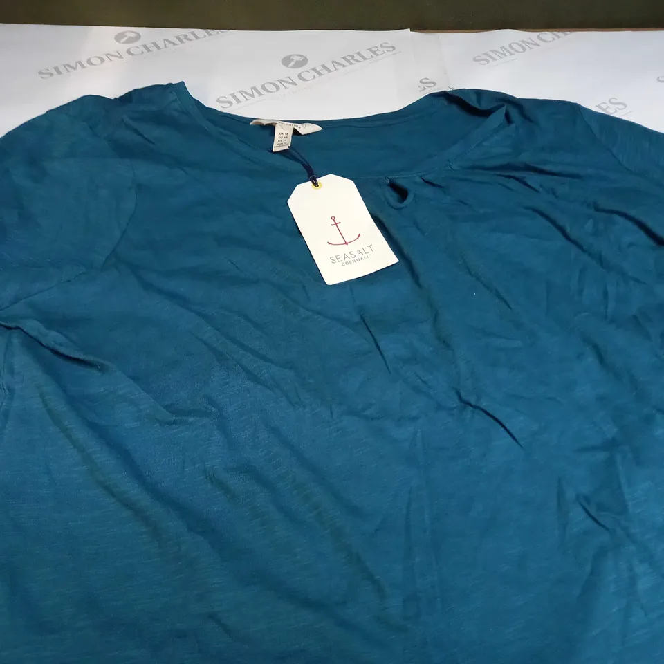 SEASALT CORNWALL APPLTREE TOP IN ATLANTIC BLUE - UK 18