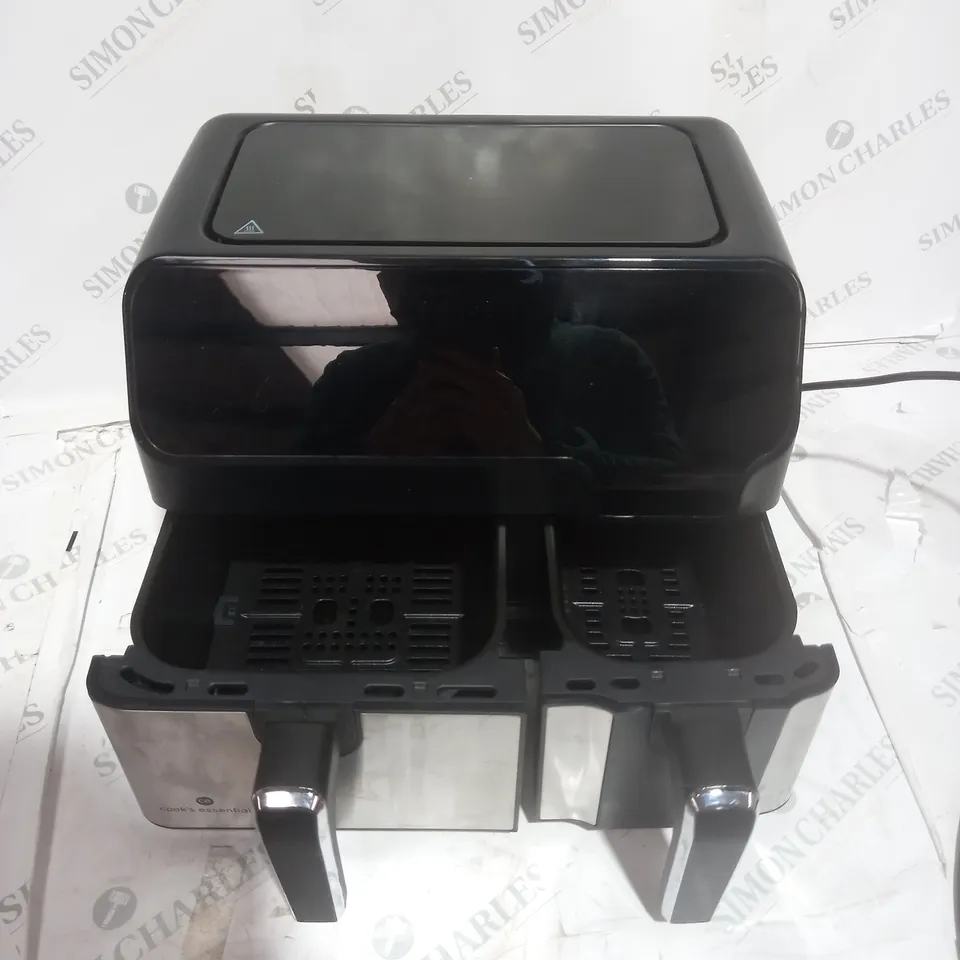 BOXED COOK'S ESSENTIALS 7.7L DUAL AIR FRYER 