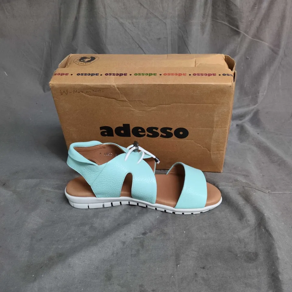 ADESSO TURQUOISE LEATHER SANDALS – WOMEN'S UK 6 (EU 39)