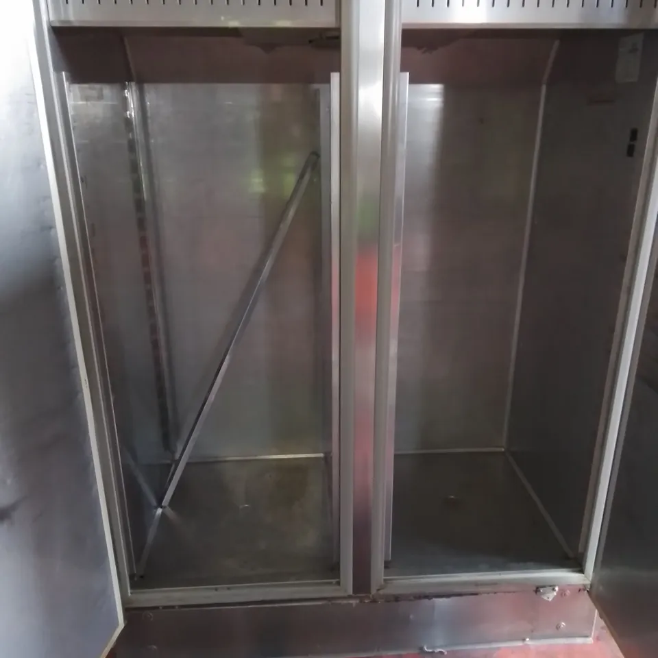 POLARIS COMMERCIAL SPA-TN-140 STAINLESS DOUBLE DOOR REFRIGERATED FOOD STORAGE UNIT