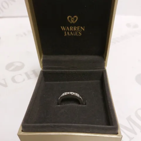 WARREN JAMES SPARKLE STONE SILVER RING
