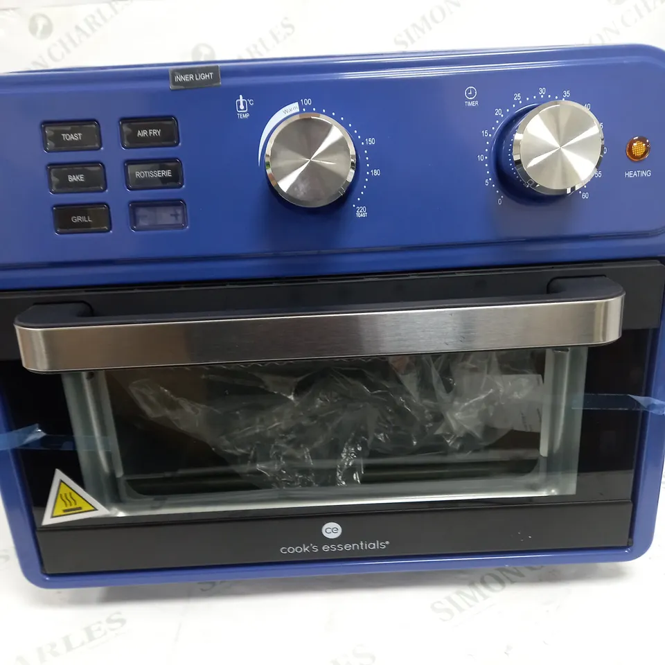 BOXED COOK'S ESSENTIAL 21-LITRE AIRFRYER OVEN IN BLUE 