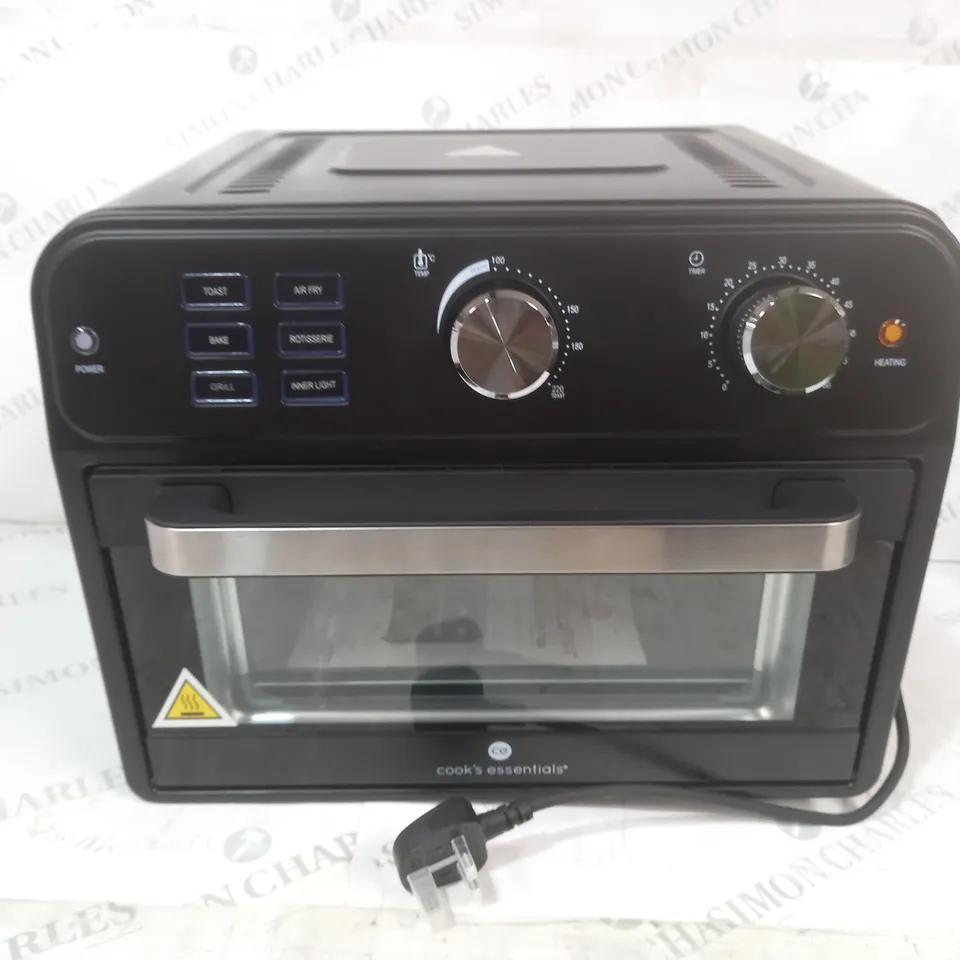 BOXED COOK'S ESSENTIAL 21-LITRE AIRFRYER OVEN IN BLACK 