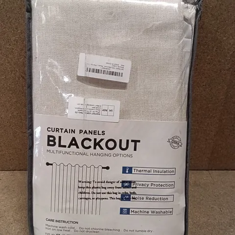 BAGGED BLACKOUT CURTAINS - CREAM 