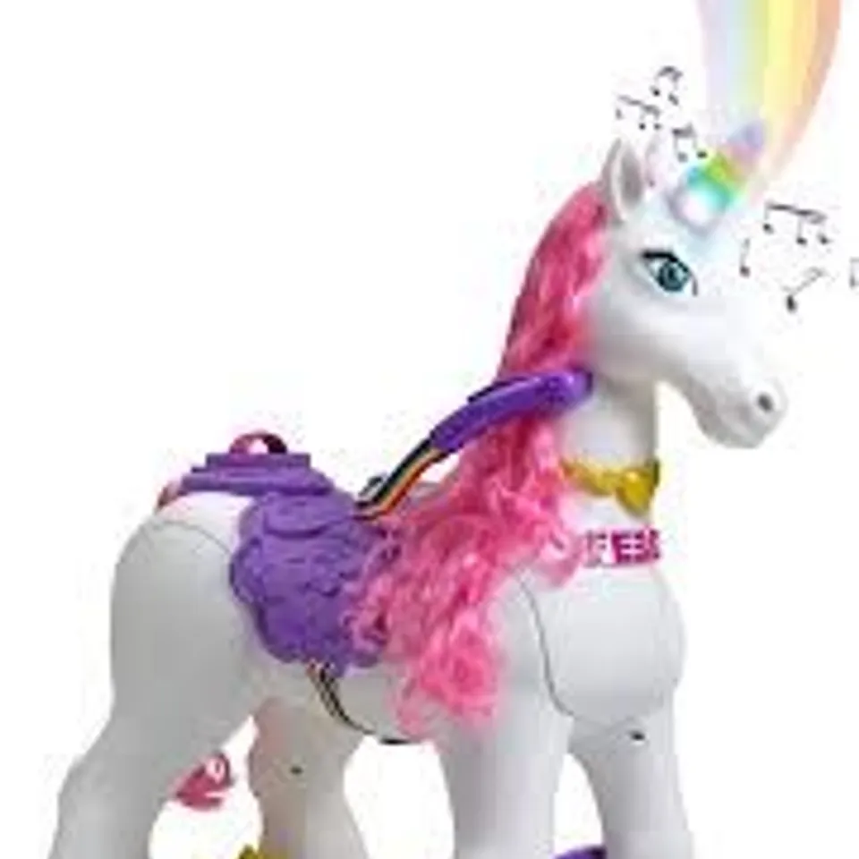 BOXED FEBER MY LOVELY UNICORN RIDE-ON - COLLECTTION ONLY RRP £199.99