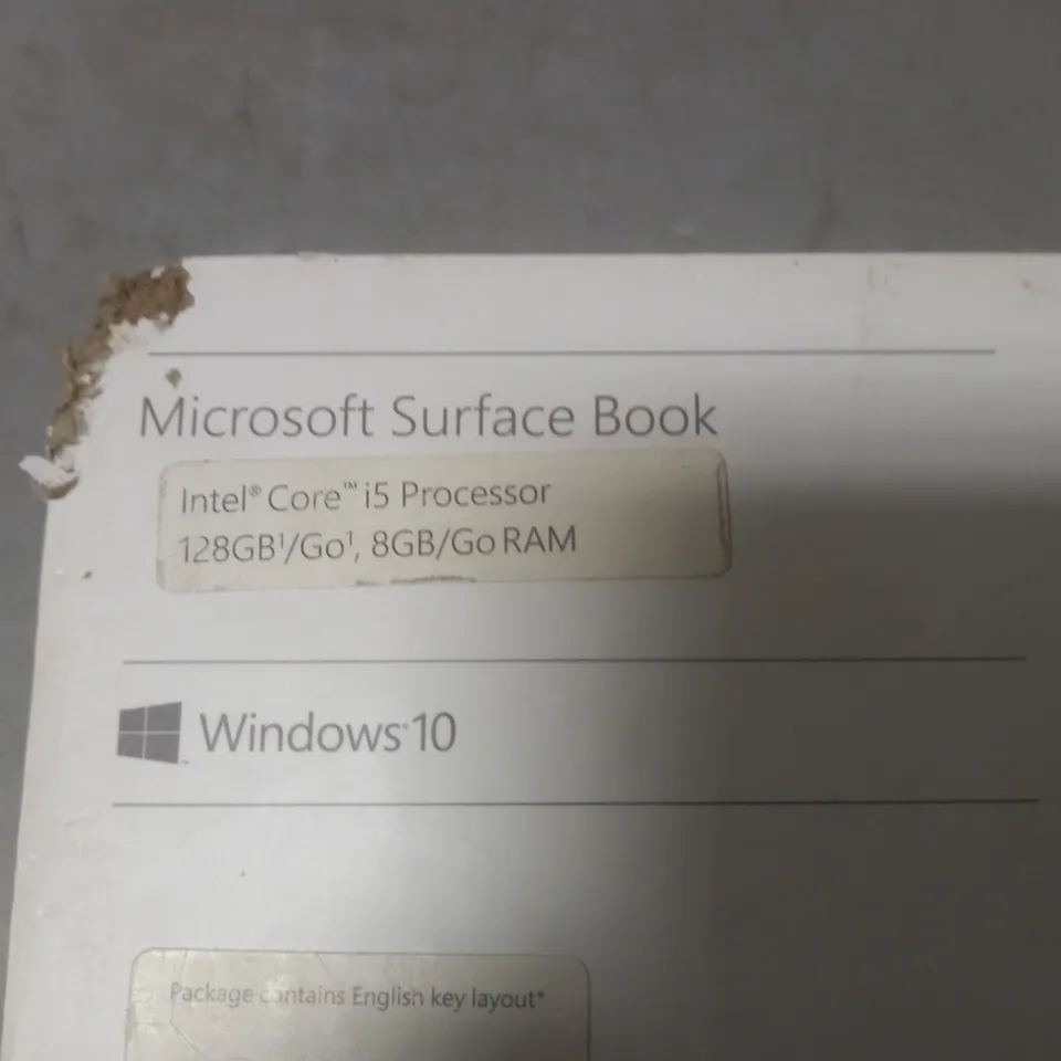 MICROSOFT SURFACE BOOK CORE I5 LAPTOP