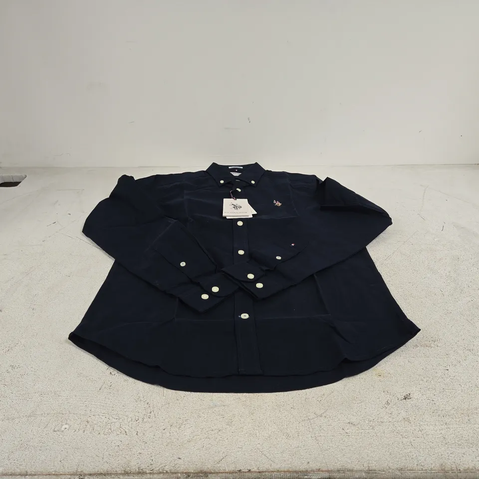 US POLO ASSN. DARK SAPPHIRE NAVY SHIRT UK SMALL TAGGED