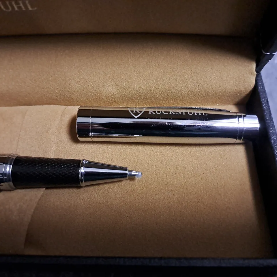 RUCKSTUHL STAINLESS STEEL LUXURY PEN IN GIFT BOX