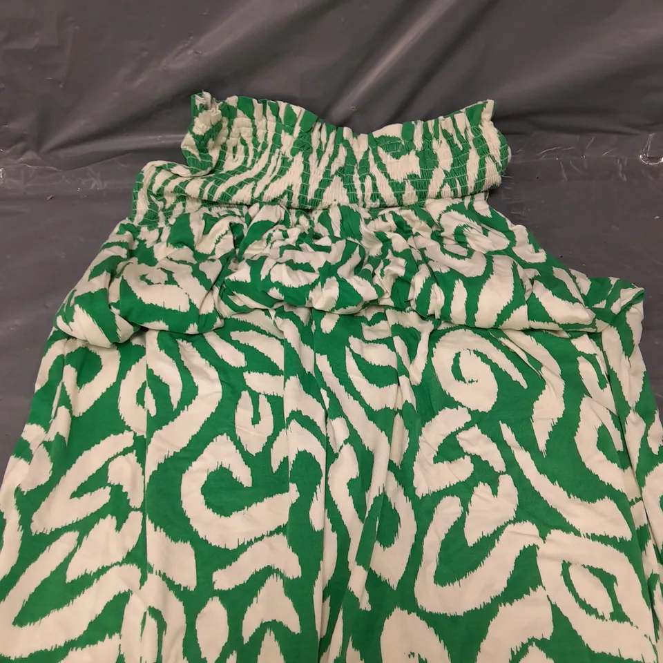 BANDEAU MIDI DRESS IN GREEN - 14