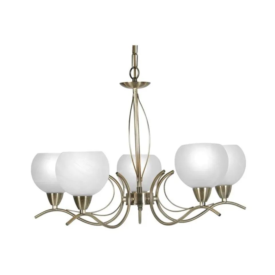 BOXED TINA 5-LIGHT SHADED CHANDELIER (1 BOX)