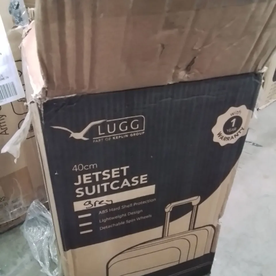 BOXED LUGG 40CM JETSET SUITCASE GREY