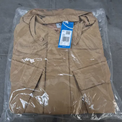 BAGGED ADIDAS CARTON JACKET IN BROWN - UK SMALL