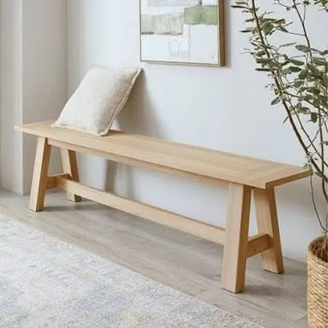 BOXED LINDLEY DINING BENCH - OAK (1 BOX)