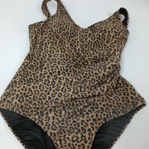 BONPRIX LEOPARD PRINT SWIMSUIT – WOMEN'S ONE-PIECE, UK 14 