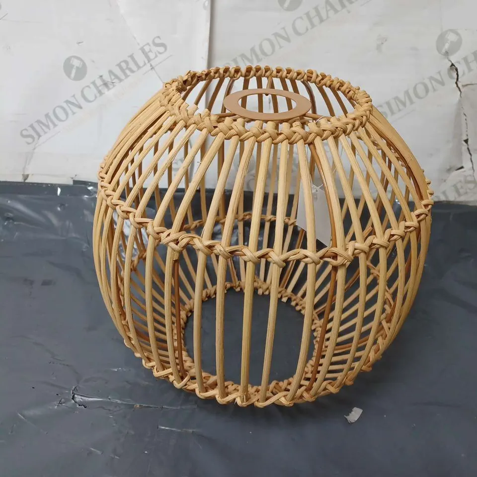 LISE ANGEL SMALL ROUND RATTAN LAMPSHADE 