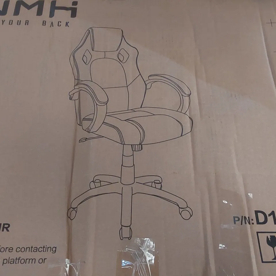 BOXED IWMH OFFICE CHAIR - BLACK + BLUE 