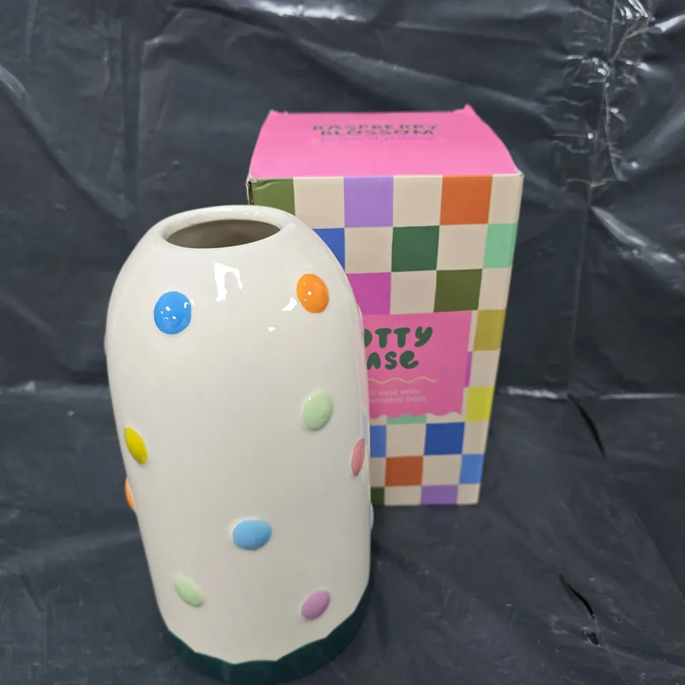 HESTIA RASPBERRY BLOSSOM MULTICOLOURED VASE