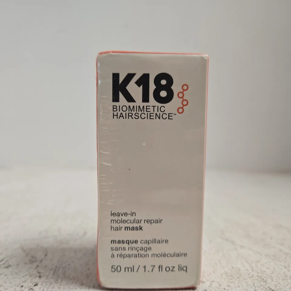 SEALED K18 LEAVE-IN MOLECULAR REPAIR HAIR MASK 50ML