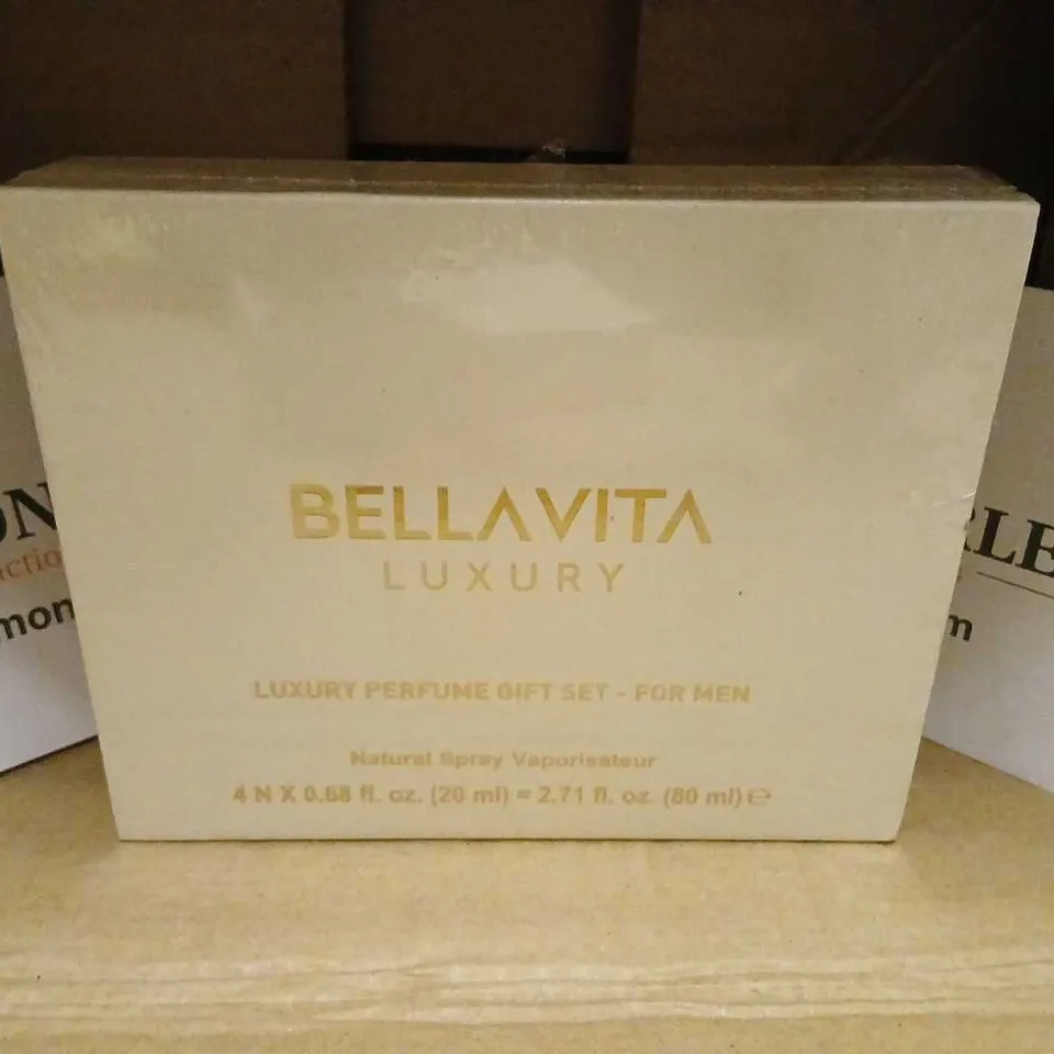 BOXED BELLAVITA LUXURY PERFUME GIFT SET FOR MEN 4 X 20ML
