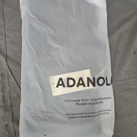 BAGGED ADANOLA SEAM DETAIL QUARTER ZIP POLAR FLEECE IN BLACK SIZE MEDIUM