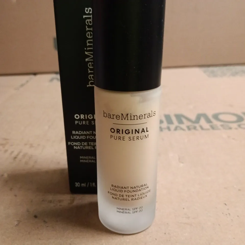 BAREMINERALS ORIGINAL PURE SERUM RADIANT NATURAL LIQUID FOUNDATION – 30 ML SHADE FAIR/NEUTRAL