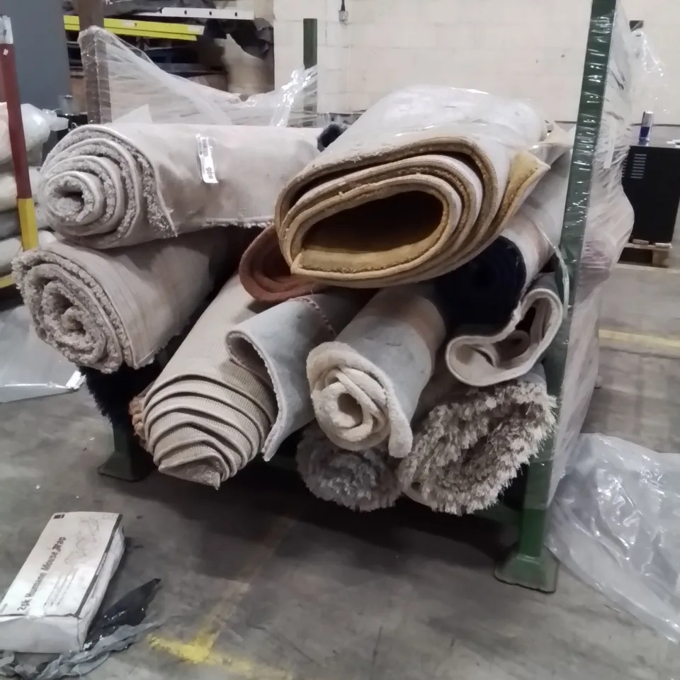 STILLAGE OF APPROXIMATELY 20 QUALITY DESIGNER RUGS