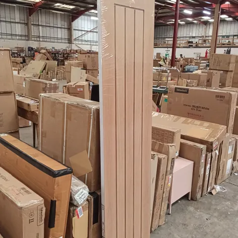 LPD DOORS MEXICANO DOOR 78" X 18" - NATURAL/WHITE 