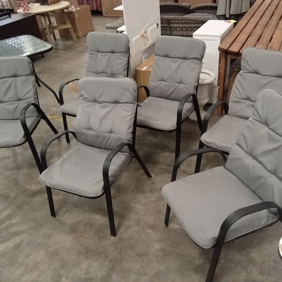 LOHRENGEL RECTANGULAR 7-PIECE 6-PERSON 152cm L OUTDOOR TABLE SET