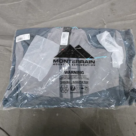 BAGGED MONTERAIN ORBIT WOVEN RUNNING HOODY IN DARK SLATE/NIGHT OWL - MEDIUM