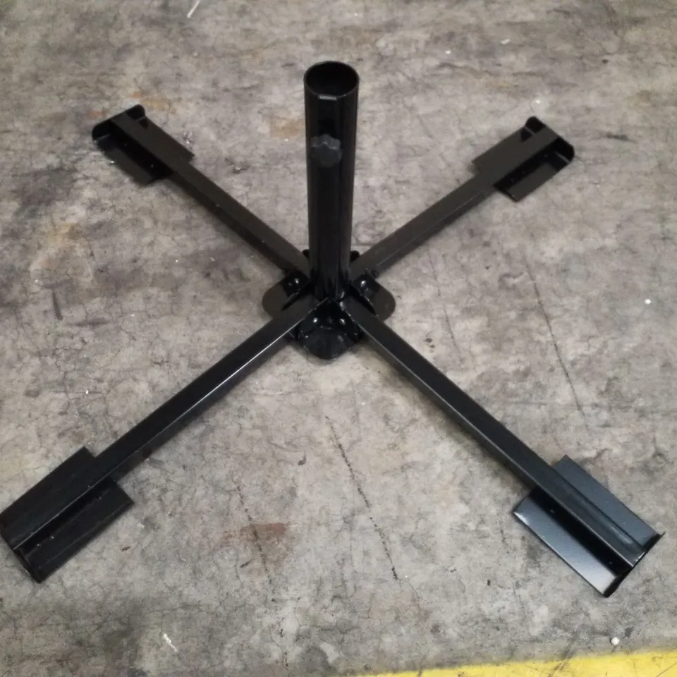 BOXED METAL PARASOL BASE - BLACK
