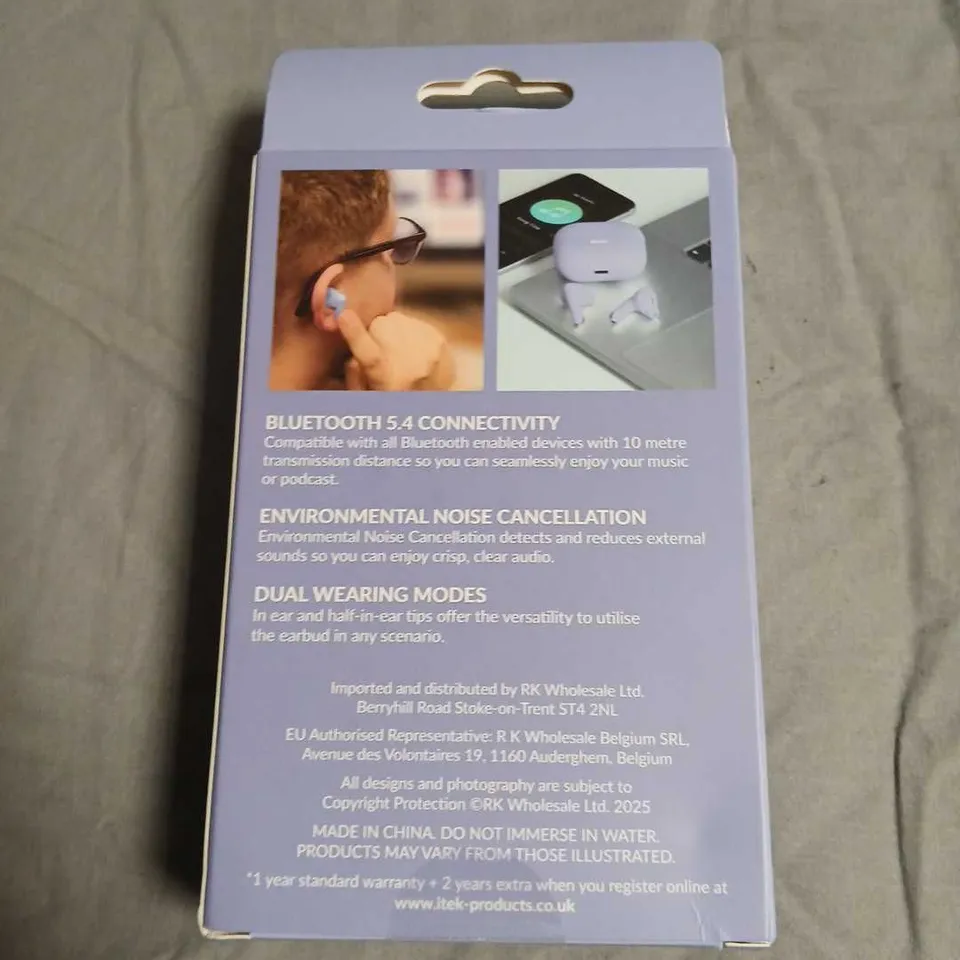 ITEK WIRELESS EARBUDS WITH CHARGING CASE