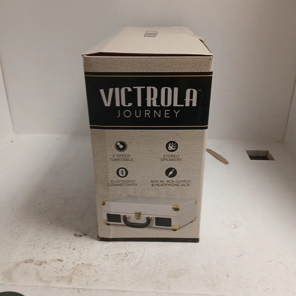 VICTROLA JOURNEY PORTABLE TURNTABLE – SUITCASE STYLE, BOXED