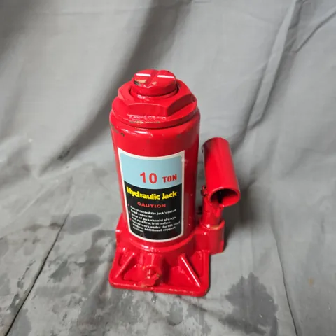HYDRAULIC BOTTLE JACK β 10 TON, RED