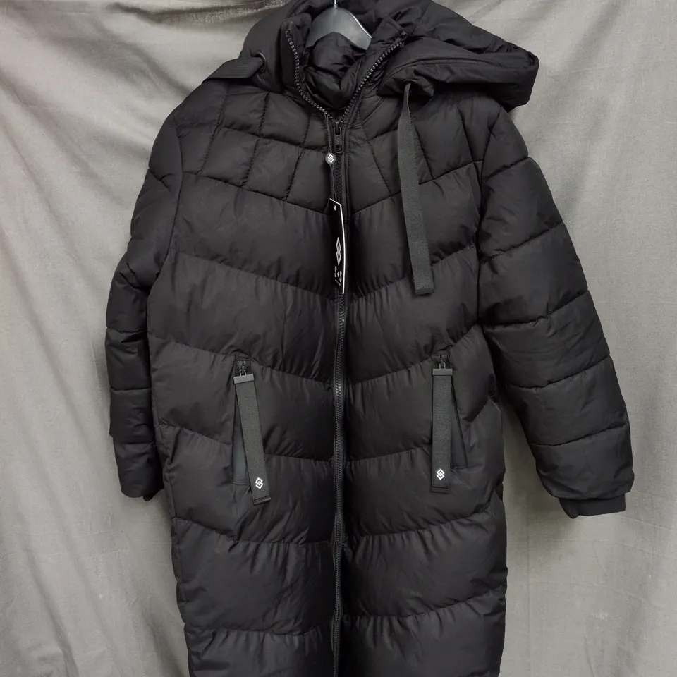 SAINT & SINNER BLACK SAMURAI OVERSIZED COAT SIZE 14 WITH TAGS