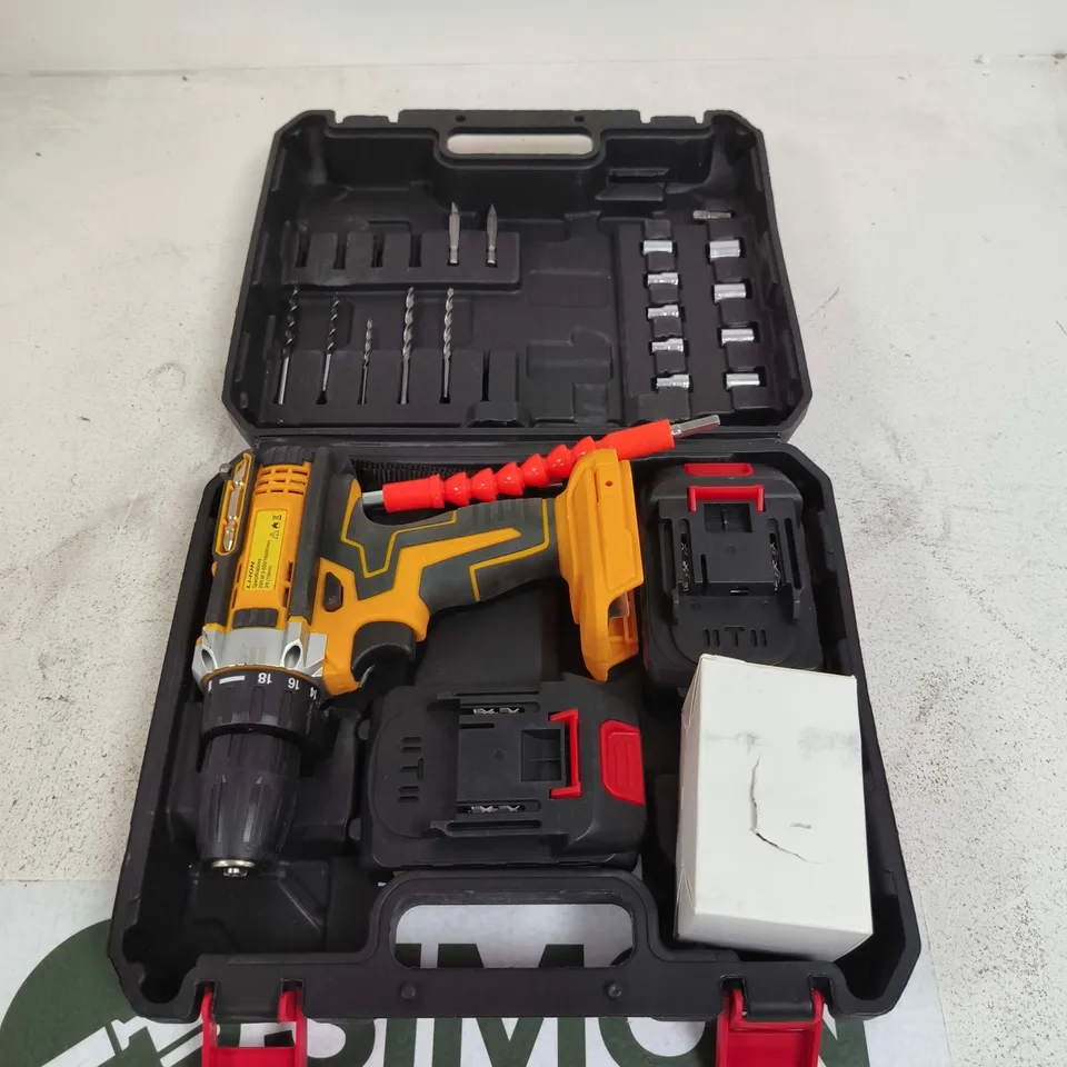 CORDLESS DRILL AND SCREWDRIVER KIT WITH CASE