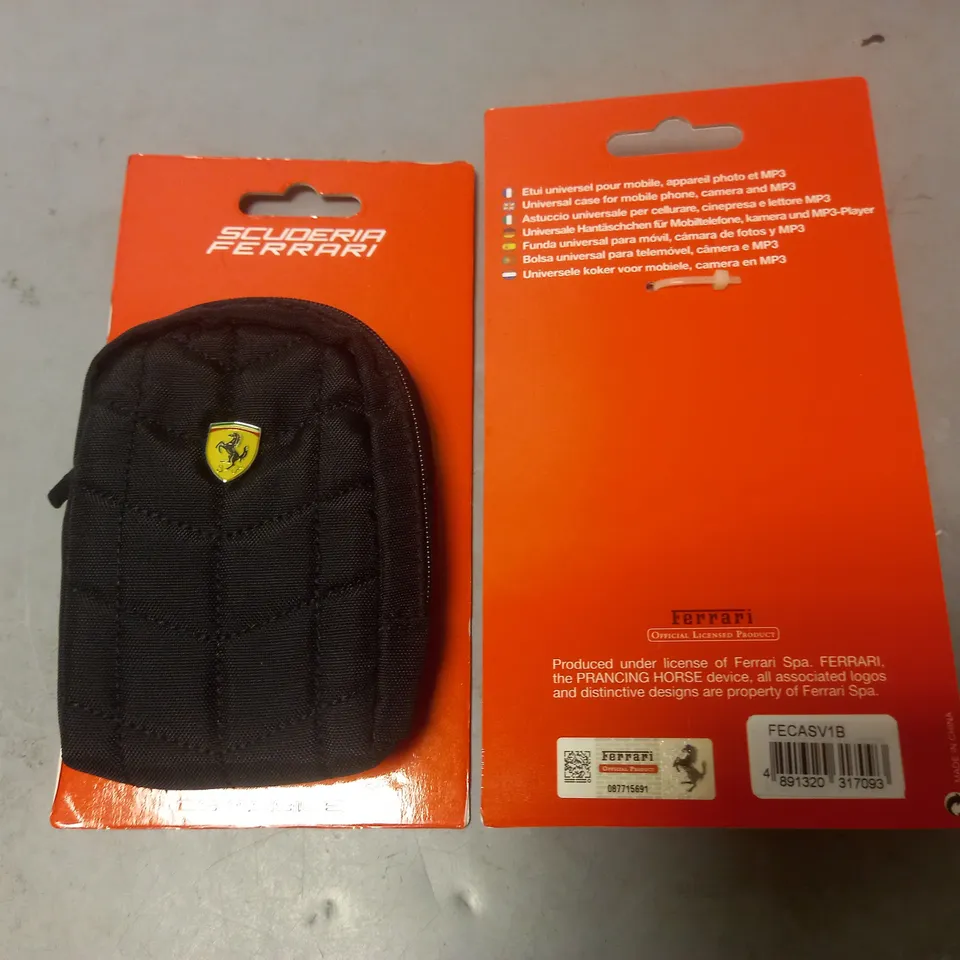 LARGE QUANTITY OF SCUDERIA FERRARI UNIVERSAL CASE FOR MOBILE PHONE, CAMERA AND MP3