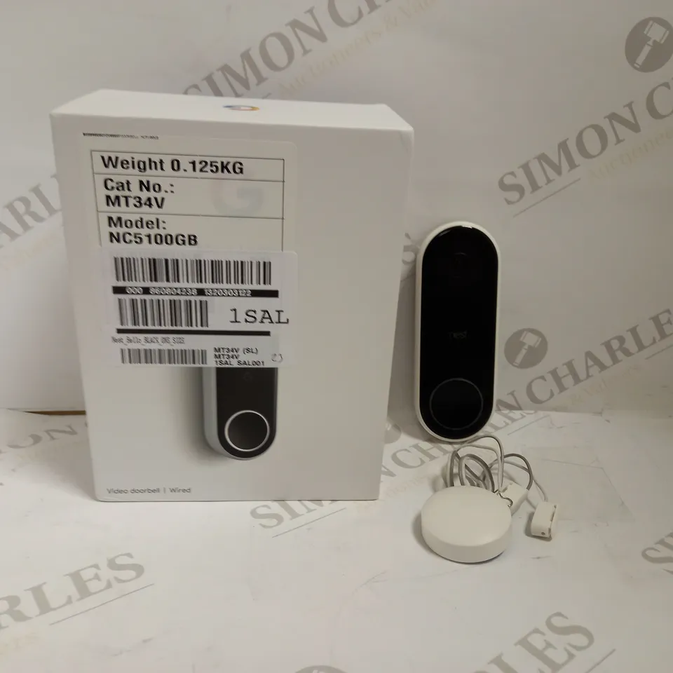 GOOGLE NEST HELLO VIDEO DOORBELL RRP £229