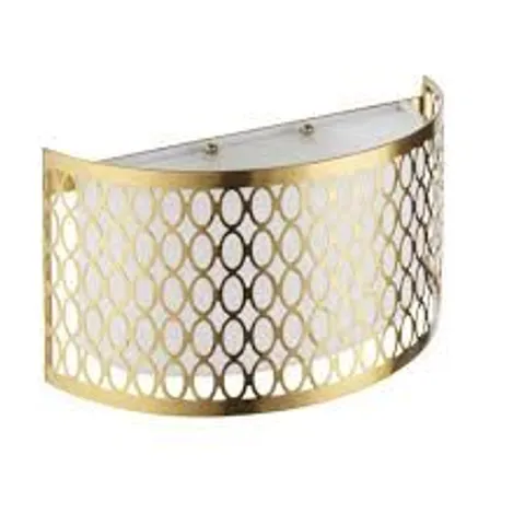 Boxed Endon Lighting Cordero | Gold | 2 Light Curved Wall Light
