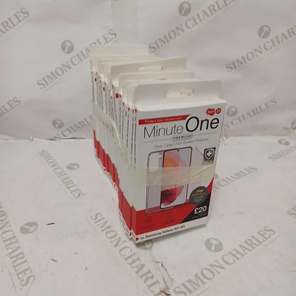 LOT OF 15 MINUTE ONE CLEAR CASE & SCREEN PROTECTOR KITS FOR SAMSUNG GALAXY S21 5G