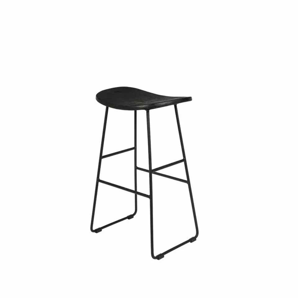 FORTUNE 62CM BAR STOOL SEAT COLOUR BLACK
